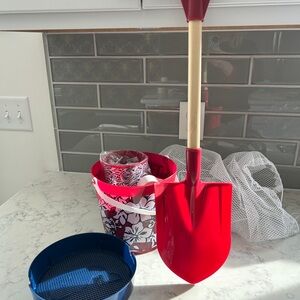 Red and Blue sand toys  Tool Set